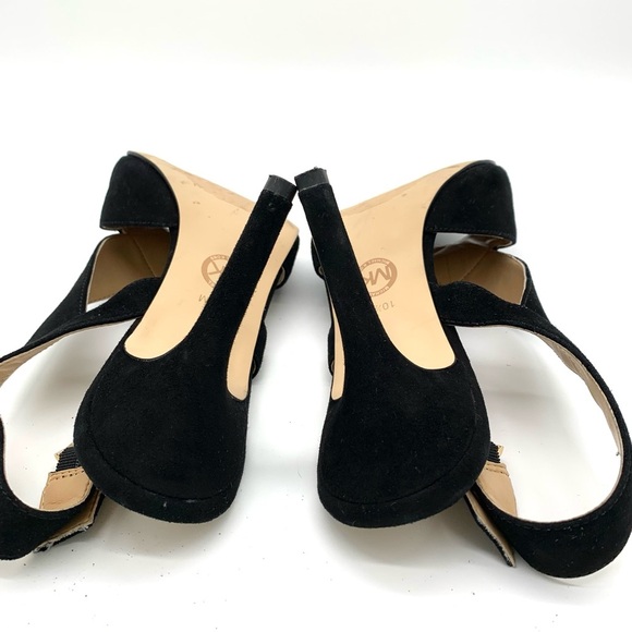 Michael Michael Kors black suede slingback heels - Picture 11 of 11